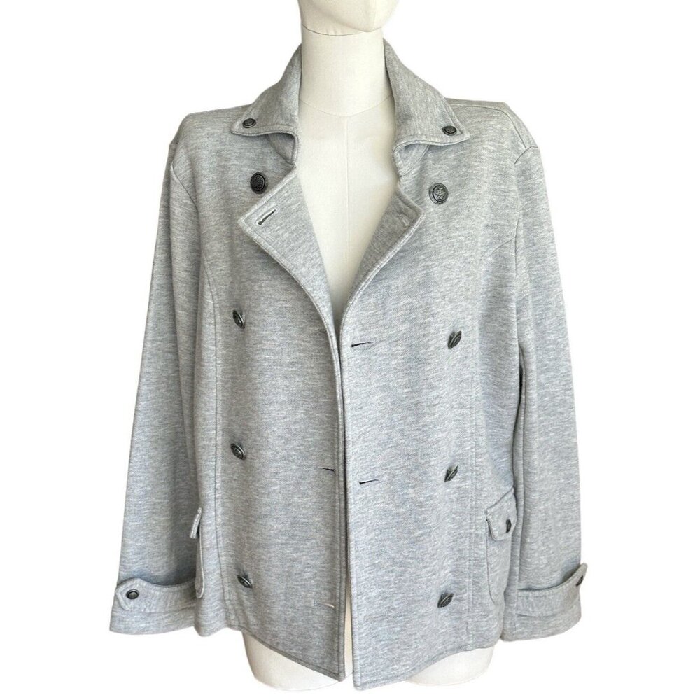 Vintage Talbots Petites Collared Button Up Long Sleeve Jacket Pockets Sz PM - Picture 2 of 13